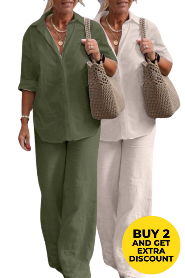 Tahua | Relaxed Shirt & Trousers Two-Piece Set