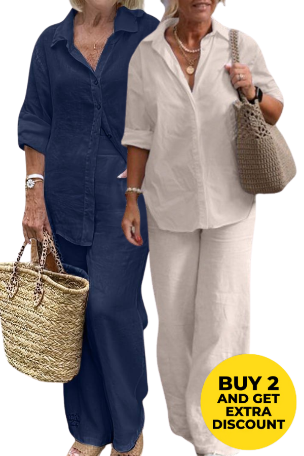 Tahua | Relaxed Shirt & Trousers Two-Piece Set