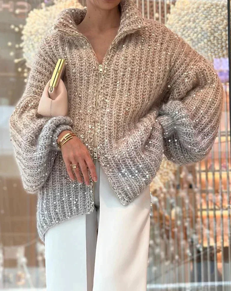 Billie | Glittering Chic Premium Cardigan Sweater