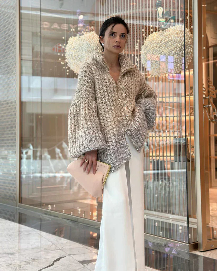 Billie | Glittering Chic Premium Cardigan Sweater