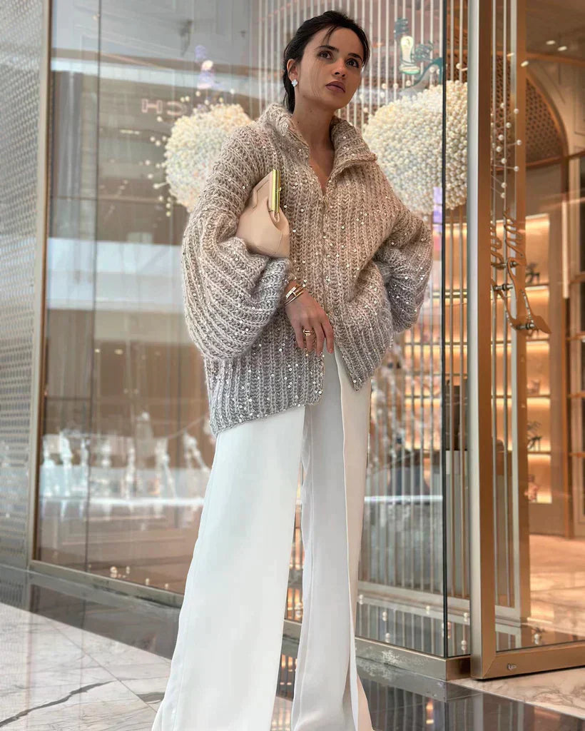 Billie | Glittering Chic Premium Cardigan Sweater