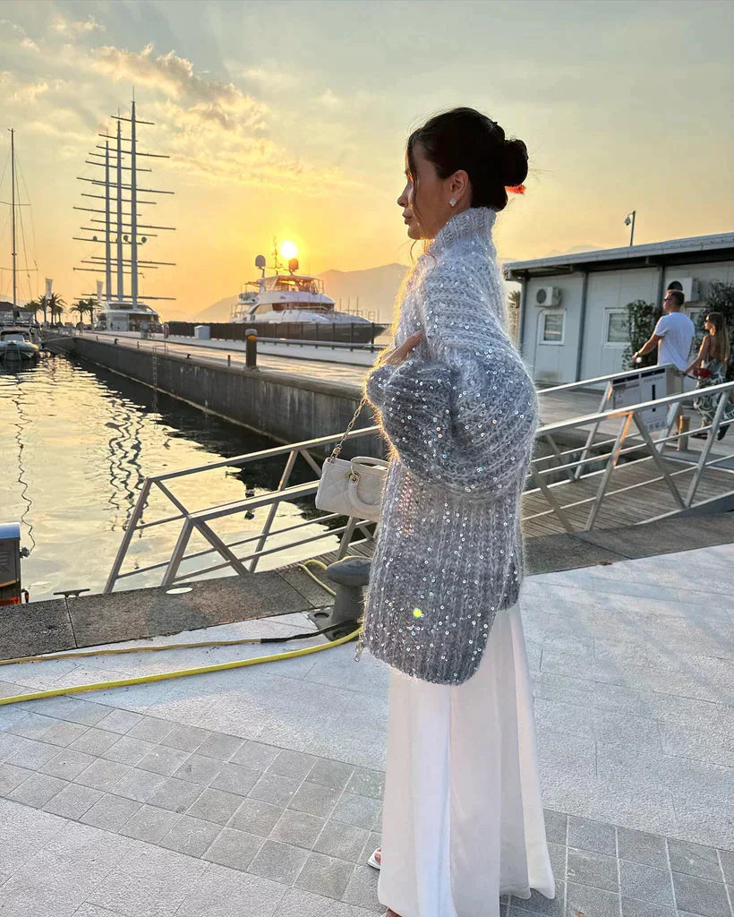 Billie | Glittering Chic Premium Cardigan Sweater
