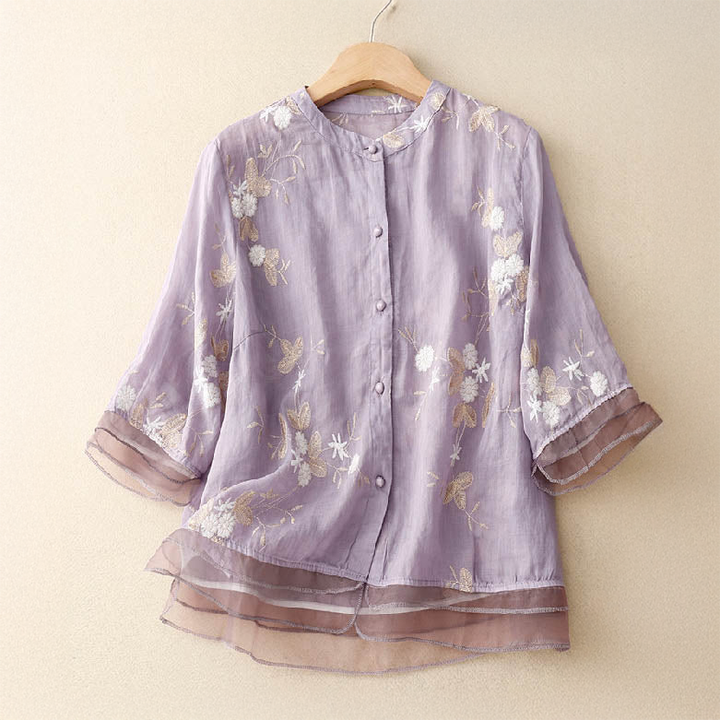 Ruana™ | Elegant Embroidered Blouse