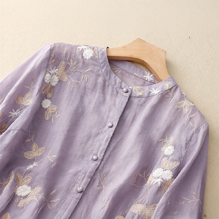 Ruana™ | Elegant Embroidered Blouse