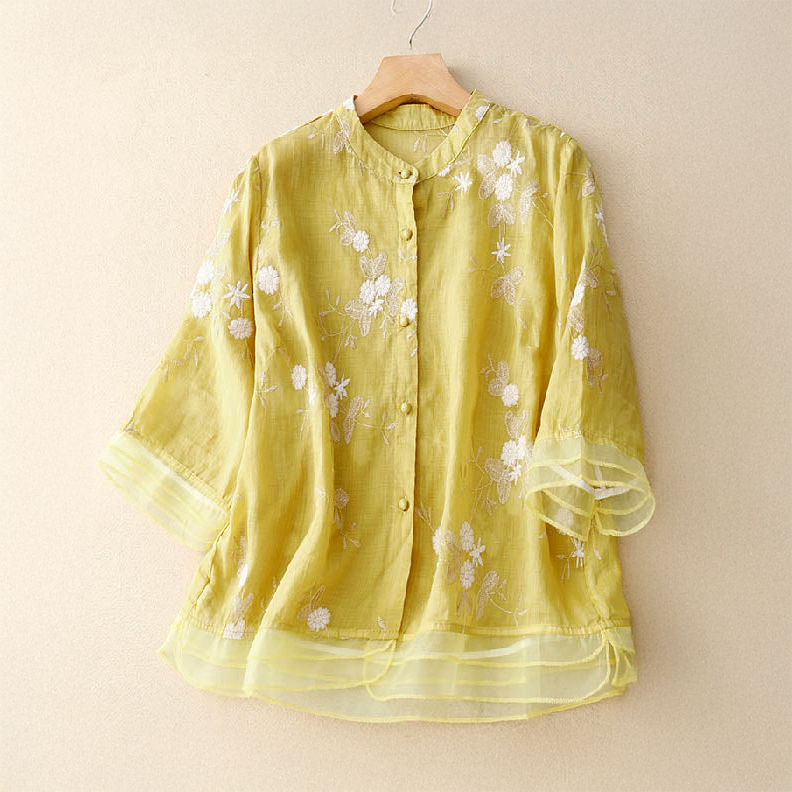 Ruana™ | Elegant Embroidered Blouse