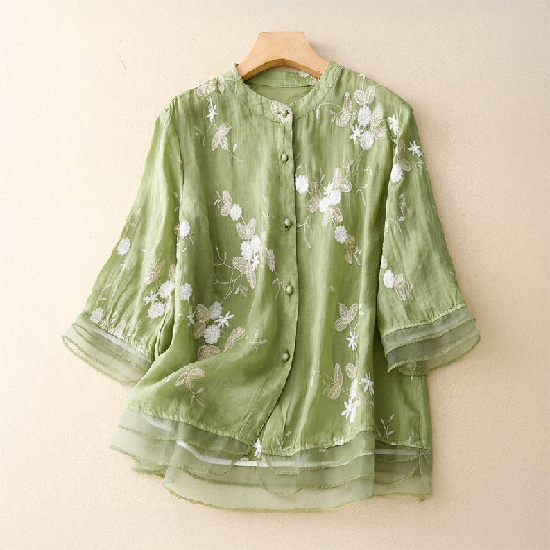 Ruana™ | Elegant Embroidered Blouse