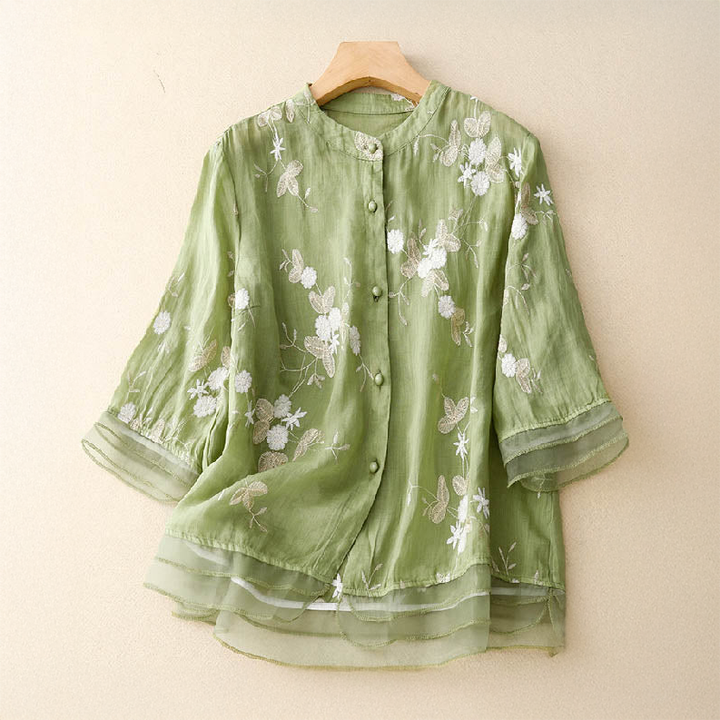 Ruana™ | Elegant Embroidered Blouse